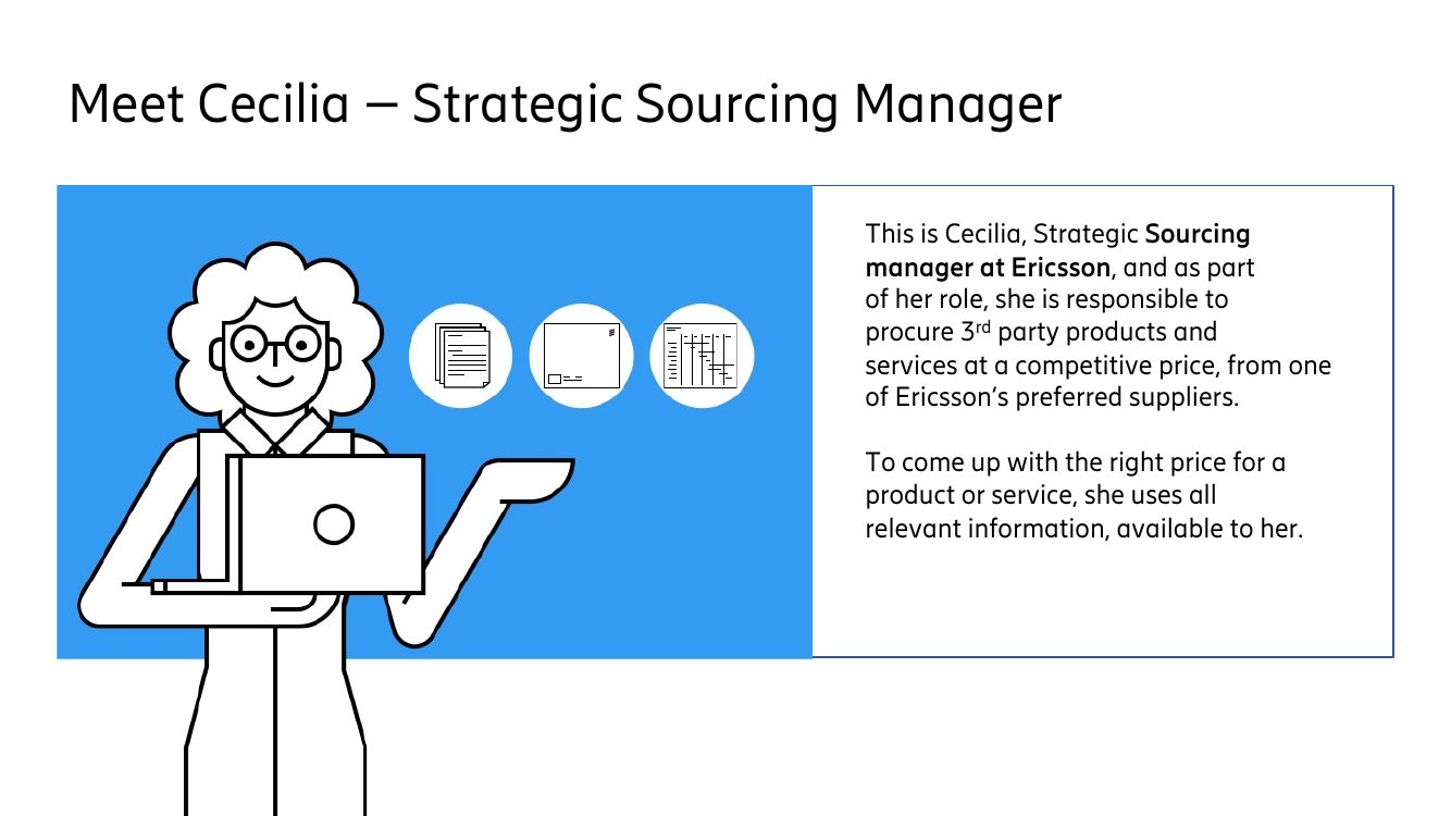 Persona: a strategic sourcing manager at Ericsson